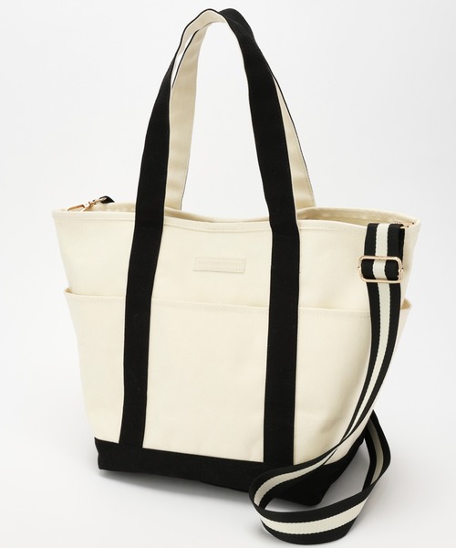 BARNYARDSTORM（バンヤードストーム）の「BARNYARDSTORM / 6ポケットトートL【WEB限定カラー】（ショルダーバッグ・レディース・ホワイト/グレー/ベージュ/グリーン・FREE）」の18枚目の写真