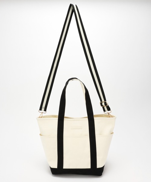 BARNYARDSTORM（バンヤードストーム）の「BARNYARDSTORM / 6ポケットトートL【WEB限定カラー】（ショルダーバッグ・レディース・ホワイト/グレー/ベージュ/グリーン・FREE）」の16枚目の写真