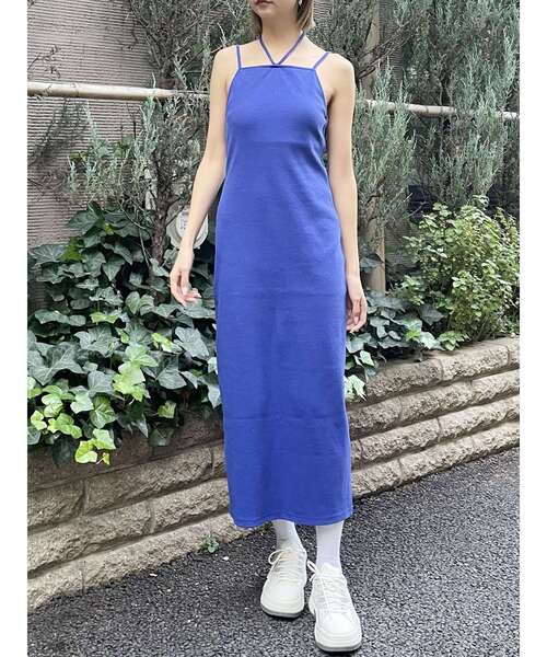 MURUA（ムルーア）の「カットソーキャミワンピース（ワンピース・レディース・ブルー/オレンジ/その他1/ブラック・FREE）」の3枚目の写真