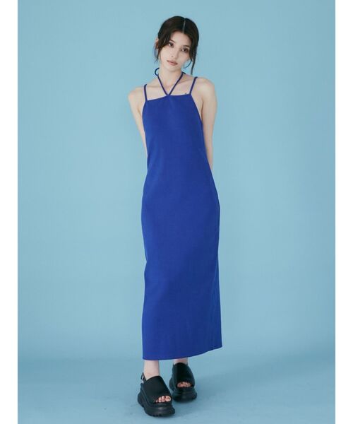 MURUA（ムルーア）の「カットソーキャミワンピース（ワンピース・レディース・ブルー/オレンジ/その他1/ブラック・FREE）」の7枚目の写真