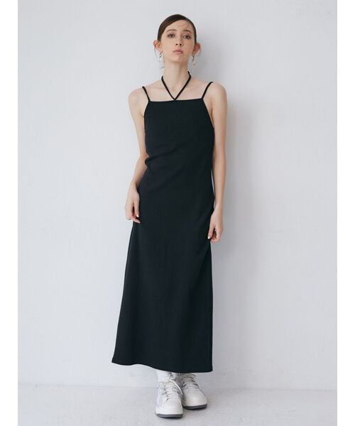 MURUA（ムルーア）の「カットソーキャミワンピース（ワンピース・レディース・ブルー/オレンジ/その他1/ブラック・FREE）」の9枚目の写真