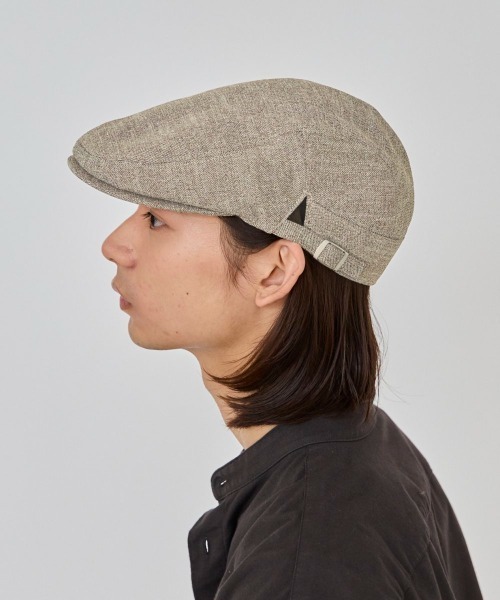 OVERRIDE（オーバーライド）の「OVERRIDE LINEN LIKE HUNTING / オーバーライド（ハンチング/ベレー帽・メンズ・ブラウン/ブルー/ブラック・58cm/60cm）」の15枚目の写真