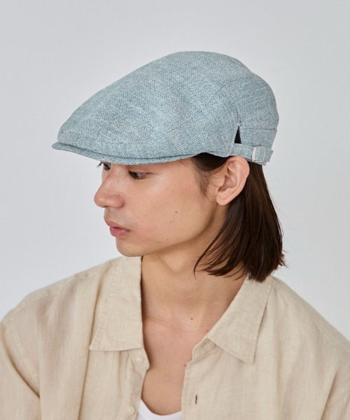 OVERRIDE（オーバーライド）の「OVERRIDE LINEN LIKE HUNTING / オーバーライド（ハンチング/ベレー帽・メンズ・ブラウン/ブルー/ブラック・58cm/60cm）」の14枚目の写真