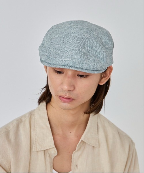 OVERRIDE（オーバーライド）の「OVERRIDE LINEN LIKE HUNTING / オーバーライド（ハンチング/ベレー帽・メンズ・ブラウン/ブルー/ブラック・58cm/60cm）」の9枚目の写真