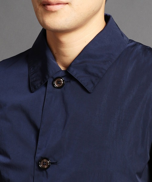 MONSIEUR NICOLE（ムッシュニコル）の「ベルテッドコート（ステンカラーコート・メンズ・ブラック・MEDIUM/LARGE/X-LARGE）」の4枚目の写真