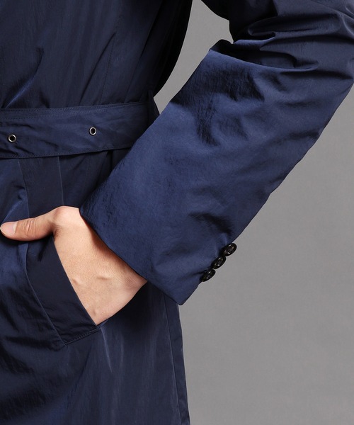 MONSIEUR NICOLE（ムッシュニコル）の「ベルテッドコート（ステンカラーコート・メンズ・ブラック・MEDIUM/LARGE/X-LARGE）」の5枚目の写真