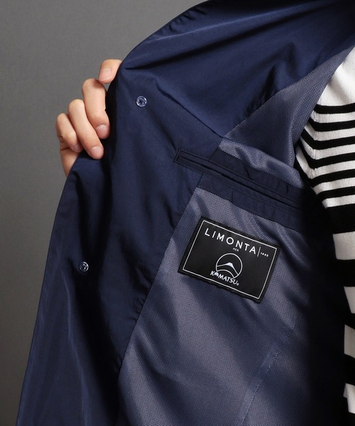 MONSIEUR NICOLE（ムッシュニコル）の「ベルテッドコート（ステンカラーコート・メンズ・ブラック・MEDIUM/LARGE/X-LARGE）」の8枚目の写真