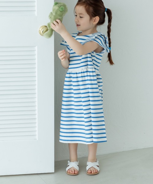 おまとめ価格　新色ピンパネール　フリル付きセーラーカラー　キッズワンピース imgrc0120922831.jpg
