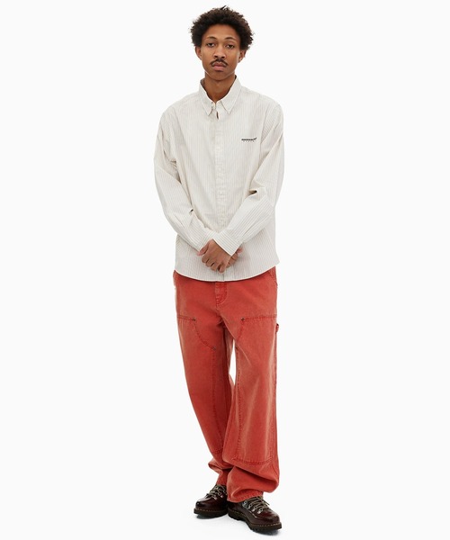 thisisneverthat（ディスイズネバーザット）の「DSN Striped Shirt（シャツ/ブラウス・メンズ・ブルー/ベージュ/グリーン・L/M/S/XL）」の9枚目の写真