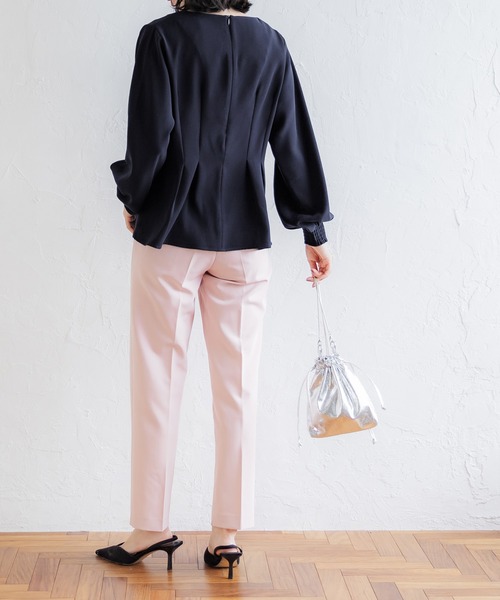 coca(coca)(コカ)の「ウエストタックブラウス(シャツ/ブラウス・レディース・ネイビー/アイボリー・L/M)」の14枚目の写真