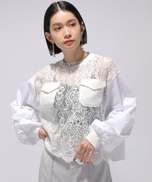 HARE | レースキリカエカットソー(HARE)(Tシャツ/カットソー)