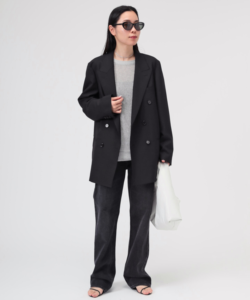 Couture d'adam(クチュールドアダム)の「【COUTURE D'ADAM/クチュールドアダム】別注 Oversized double b(テーラードジャケット・レディース・ブラック・40/38)」の4枚目の写真