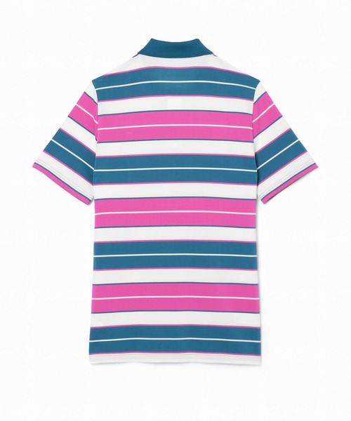 ラコステ（LACOSTE）/UVカット UPF50+ マルチカラーボーダーウルトラドライポロシャツ セール】UVカット UPF50+ マルチカラーボーダーウルトラドライ
