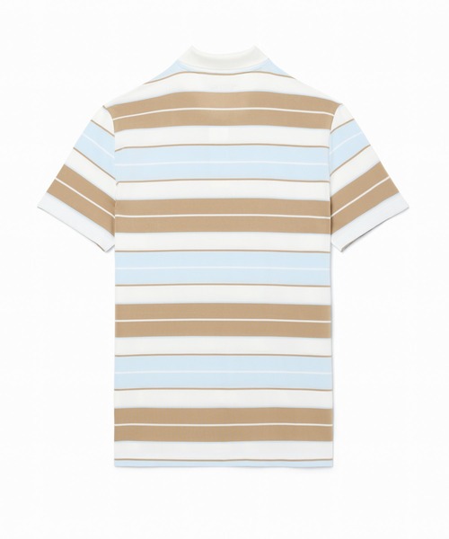 LACOSTE(ラコステ)の「UVカット UPF50+ マルチカラーボーダーウルトラドライポロシャツ(ポロシャツ・メンズ・グリーン/レッド/ピンク/カーキ/ライトブルー/フューシャピンク・3/2/5/4)」の14枚目の写真