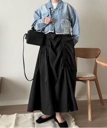 TRIANGLE PALETTE | ギャザーリボンワンピース(ワンピース)