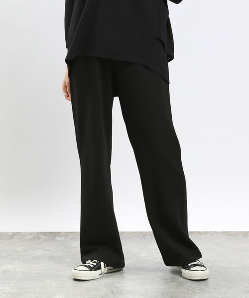 GLOBAL WORK Smile Seed Store（グローバルワーク スマイルシードストア）の「フクレジャガードイージーパンツ/993656（その他パンツ・レディース・アイボリー/ブルー系その他6/ブラック/モカ・SMALL/X-LARGE/LARGE/MEDIUM）」の2枚目の写真