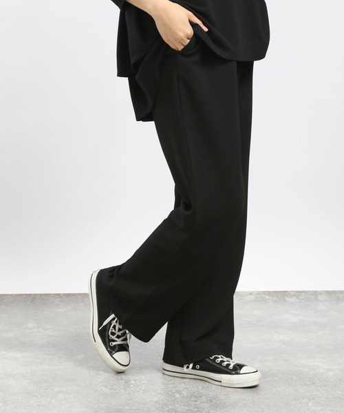 GLOBAL WORK Smile Seed Store（グローバルワーク スマイルシードストア）の「フクレジャガードイージーパンツ/993656（その他パンツ・レディース・アイボリー/ブルー系その他6/ブラック/モカ・SMALL/X-LARGE/LARGE/MEDIUM）」の17枚目の写真