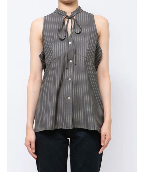 jouetie(ジュエティ)の「フロントリボンアメスリブラウス(シャツ/ブラウス・レディース・ピンク/グレー/オフホワイト・MEDIUM)」の15枚目の写真