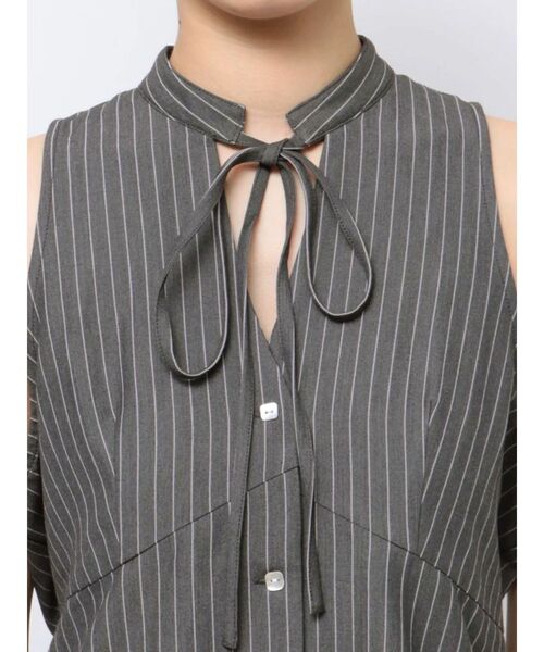 jouetie(ジュエティ)の「フロントリボンアメスリブラウス(シャツ/ブラウス・レディース・ピンク/グレー/オフホワイト・MEDIUM)」の18枚目の写真