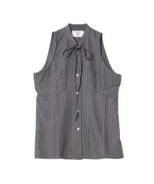 jouetie(ジュエティ)の「フロントリボンアメスリブラウス(シャツ/ブラウス・レディース・ピンク/グレー/オフホワイト・MEDIUM)」の3枚目の写真