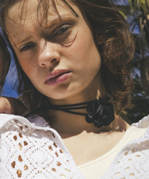 VIS | フラワーコサージュチョーカー/ラリエット(チョーカー)