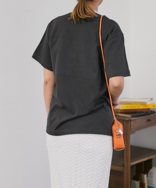 un dix cors（アンディコール）の「AmicoフロッキーTee（Tシャツ/カットソー・レディース・ネイビー/ホワイト/チャコールグレー・FREE）」の17枚目の写真