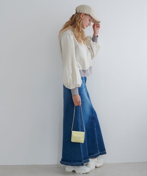YANUK(ヤヌーク)の「【yanuk/ヤヌーク】 マキシAラインデニムスカート(スカート・レディース・ブルー・38/36)」の6枚目の写真