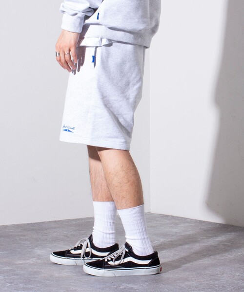 JACK PURCELL(ジャックパーセル)の「【CONVERSE JACK PURCELL/コンバース ジャックパーセル】フレンチテリー スウェットパンツ ショートパンツ(スウェットパンツ・メンズ・オフホワイト/ブラック/アイボリー・L/M)」の17枚目の写真