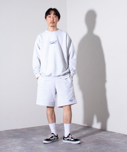JACK PURCELL(ジャックパーセル)の「【CONVERSE JACK PURCELL/コンバース ジャックパーセル】フレンチテリー スウェットパンツ ショートパンツ(スウェットパンツ・メンズ・オフホワイト/ブラック/アイボリー・L/M)」の8枚目の写真