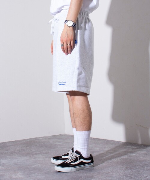 JACK PURCELL(ジャックパーセル)の「【CONVERSE JACK PURCELL/コンバース ジャックパーセル】フレンチテリー スウェットパンツ ショートパンツ(スウェットパンツ・メンズ・オフホワイト/ブラック/アイボリー・L/M)」の13枚目の写真