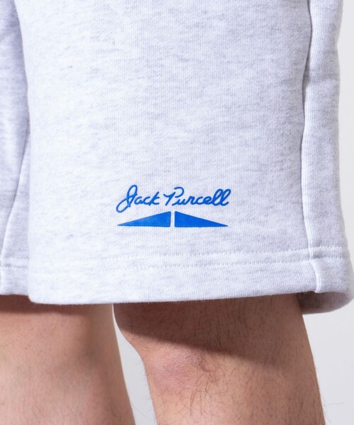 JACK PURCELL(ジャックパーセル)の「【CONVERSE JACK PURCELL/コンバース ジャックパーセル】フレンチテリー スウェットパンツ ショートパンツ(スウェットパンツ・メンズ・オフホワイト/ブラック/アイボリー・L/M)」の7枚目の写真