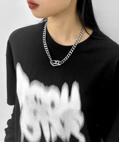 LVEU.(ラブユ.)の「【LVEU.】ストリートアートプリントTシャツ / トップス カットソー Tシャツ プリント 半袖 オーバー カジュアル ホワイト ブラック(Tシャツ/カットソー・レディース・ホワイト/ブラック・FREE)」の13枚目の写真