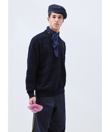 【エンポリオ アルマーニ】Emporio Armani Sustainability Values Capsule Collection ポロカラーセーター オーガニックコットン