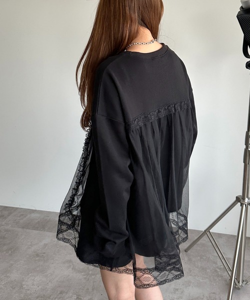 セール】チュールドッキングスウェット【ZOZOTOWN限定アイテム