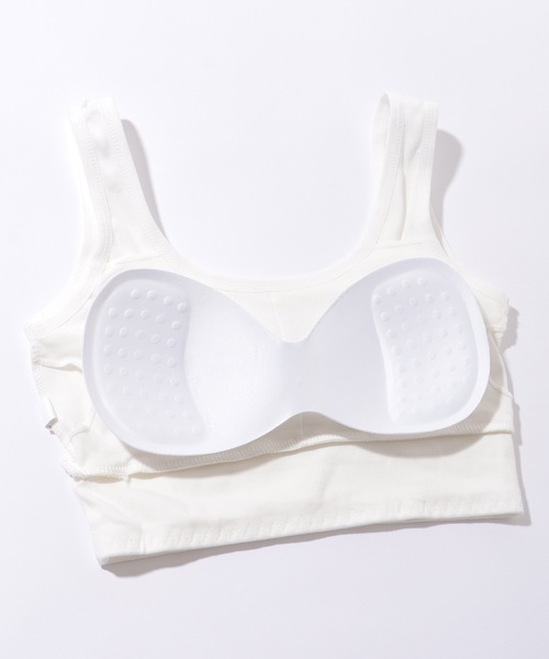 Lace Ladies(レースレディース)の「Uネック タグ付き ソリッドカラー カップ付き ハーフトップ(タンクトップ・レディース・グレー/ブラック/ホワイト・FREE)」の17枚目の写真