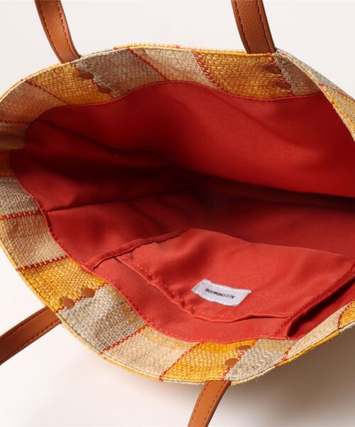 ACCOMMODE（アコモデ）の「ラフィアトートバッグ（トートバッグ・レディース・ベージュ/ラベンダー/イエロー/グリーン・FREE）」の11枚目の写真