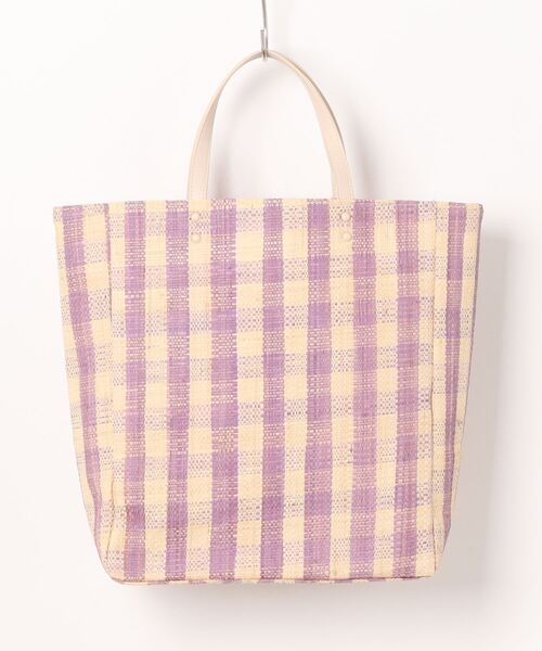 ACCOMMODE（アコモデ）の「ラフィアトートバッグ（トートバッグ・レディース・ベージュ/ラベンダー/イエロー/グリーン・FREE）」の14枚目の写真