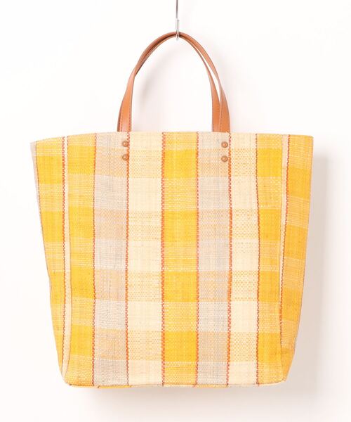 ACCOMMODE（アコモデ）の「ラフィアトートバッグ（トートバッグ・レディース・ベージュ/ラベンダー/イエロー/グリーン・FREE）」の12枚目の写真
