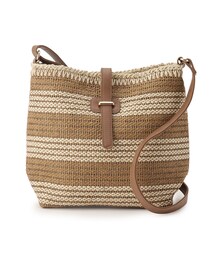 SHOO・LA・RUE | ボーダー雑材ショルダーバッグ(ショルダーバッグ)