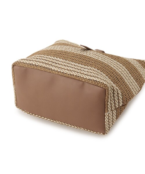 SHOO・LA・RUE（シューラルー）の「◆ボーダー雑材ショルダーバッグ（ショルダーバッグ・レディース・ブラック系2/オレンジ系その他4/キャメル・00）」の8枚目の写真