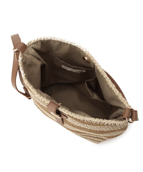 SHOO・LA・RUE（シューラルー）の「◆ボーダー雑材ショルダーバッグ（ショルダーバッグ・レディース・ブラック系2/オレンジ系その他4/キャメル・00）」の9枚目の写真