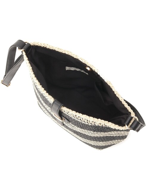 SHOO・LA・RUE（シューラルー）の「◆ボーダー雑材ショルダーバッグ（ショルダーバッグ・レディース・ブラック系2/オレンジ系その他4/キャメル・00）」の10枚目の写真