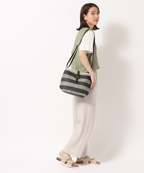 SHOO・LA・RUE（シューラルー）の「◆ボーダー雑材ショルダーバッグ（ショルダーバッグ・レディース・ブラック系2/オレンジ系その他4/キャメル・00）」の16枚目の写真