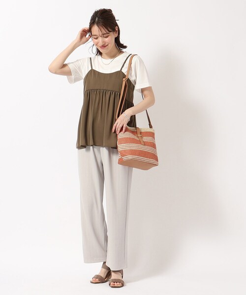 SHOO・LA・RUE（シューラルー）の「◆ボーダー雑材ショルダーバッグ（ショルダーバッグ・レディース・ブラック系2/オレンジ系その他4/キャメル・00）」の19枚目の写真