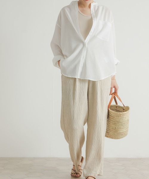 URBAN RESEARCH DOORS(アーバンリサーチドアーズ)の「楊柳イージーパンツ(その他パンツ・レディース・ライトベージュ/ブラック・MEDIUM)」の11枚目の写真