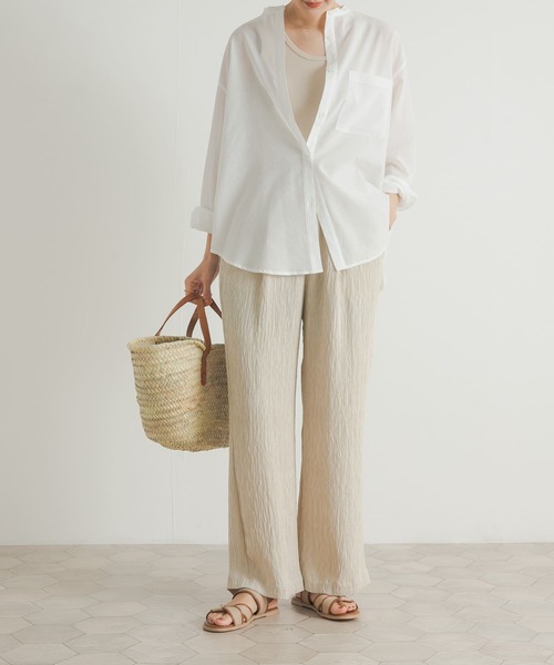 URBAN RESEARCH DOORS(アーバンリサーチドアーズ)の「楊柳イージーパンツ(その他パンツ・レディース・ライトベージュ/ブラック・MEDIUM)」の12枚目の写真