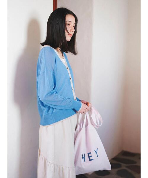 Samansa Mos2 blue（サマンサモスモスブルー）の「【made in INDIA】セパレートロゴトート（ハンドバッグ・レディース・オレンジ/ピンク/グリーン・F）」の12枚目の写真