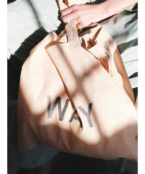 Samansa Mos2 blue（サマンサモスモスブルー）の「【made in INDIA】セパレートロゴトート（ハンドバッグ・レディース・オレンジ/ピンク/グリーン・F）」の13枚目の写真