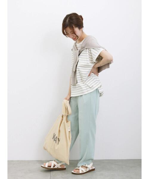 Samansa Mos2 blue（サマンサモスモスブルー）の「【made in INDIA】セパレートロゴトート（ハンドバッグ・レディース・オレンジ/ピンク/グリーン・F）」の19枚目の写真