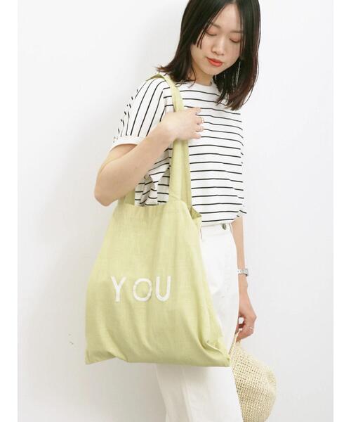 Samansa Mos2 blue（サマンサモスモスブルー）の「【made in INDIA】セパレートロゴトート（ハンドバッグ・レディース・オレンジ/ピンク/グリーン・F）」の21枚目の写真